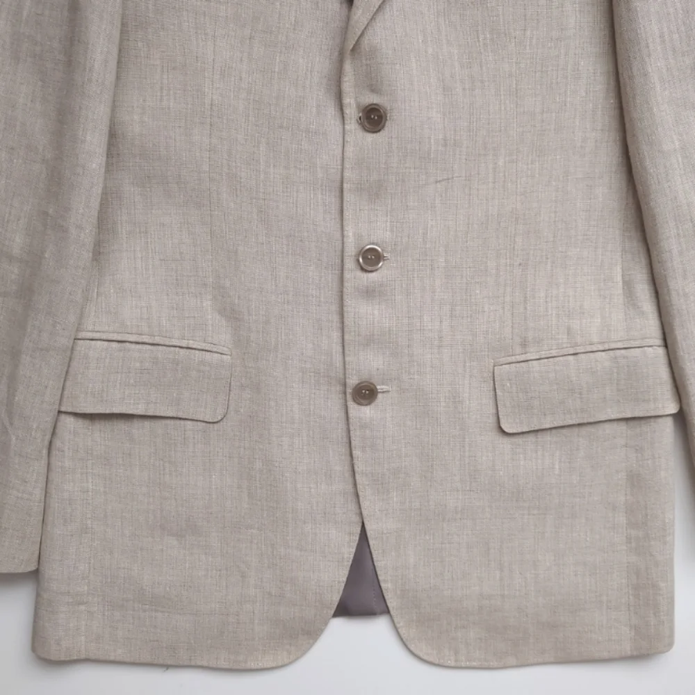 KACHINS Men's Linen Blazer Jacket Custom Made Fully Lined
